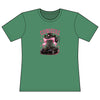 Women's fitted pink Cowgirl graphic tee with cowboy boot and hat design