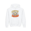 Youth Hoodie – "Creepin' Around" Halloween Spider Skull Design