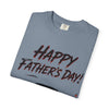 Black Widow Corvette C8 Dad T-shirt in black, featuring a sleek car design and soft garment-dyed cotton fabric.