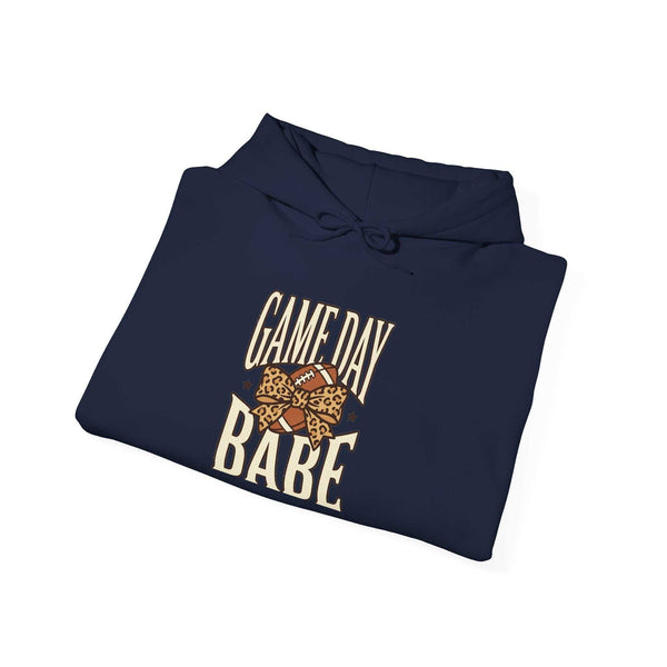 Hoodie — "Game Day Babe" Graphic Hooded Sweatshirt (Black Widow Performance)