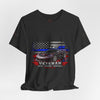 Black Veteran Corvette C8 Tee with Black Widow Performance graphic on front