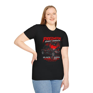 Black Widow Corvette C8 T-Shirt — Predator / Street Dominator Design