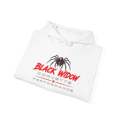 Black Widow Racing Hoodie — Spider Logo Performance Pullover