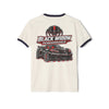 Black Widow Performance unisex cotton ringer t-shirt with classic fit and contrasting collar and sleeve binding