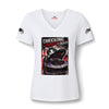 Checking Under the Hood Tee — Women's V-Neck Cat