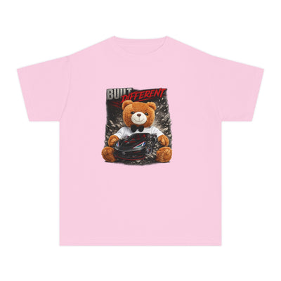 Youth Midweight Tee in classic fit made of 100% combed ring-spun cotton, soft-washed and garment-dyed for comfort and durability.