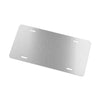 Black Widow Performance Vanity Plate metallic license plate with spider logo and brushed silver backing, 12x6 inches