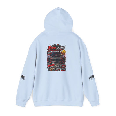 Black Widow Racing Hoodie — Spider Logo Performance Pullover