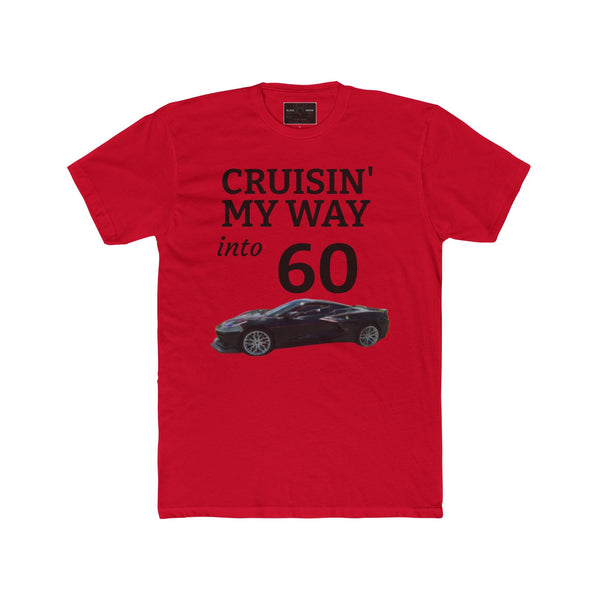 Black Widow Corvette C8 birthday tee with car graphic and classic fit