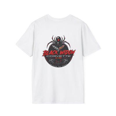 Black Girls Drive Fast Too Corvette C8 T-shirt with bold chest print and subtle sleeve details