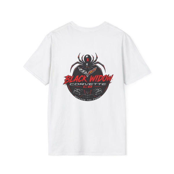 Black Girls Drive Fast Too Corvette C8 T-shirt with bold chest print and subtle sleeve details