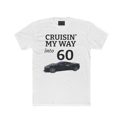 Black Widow Corvette C8 graphic on 60th birthday tee shirt