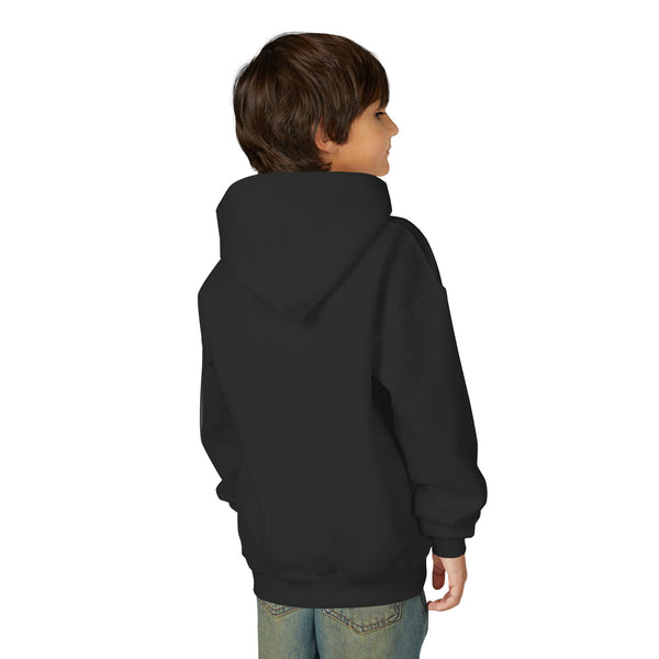 Youth Hoodie – "Creepin' Around" Halloween Spider Skull Design