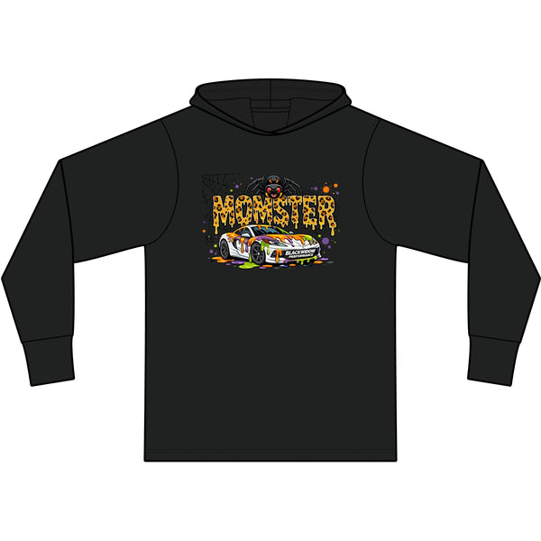 Rally Racing Hoodie — Car Graphic “Rally Monsters” Long-Sleeve Hooded Tee
