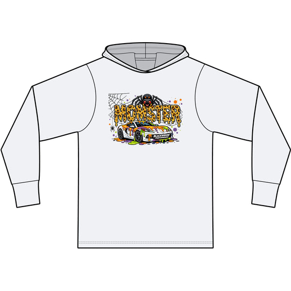 Rally Racing Hoodie — Car Graphic “Rally Monsters” Long-Sleeve Hooded Tee