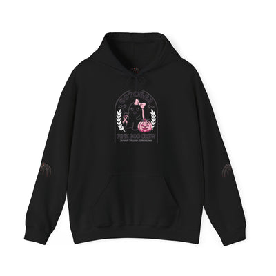 Halloween Ghost Hoodie — "October Pink Boo Crew" Graphic Pullover