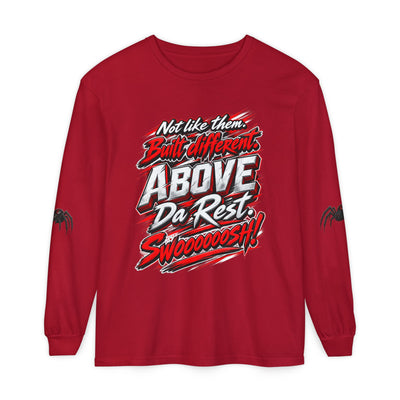 "Above Da Rest" Racing Graphic Long Sleeve T-Shirt