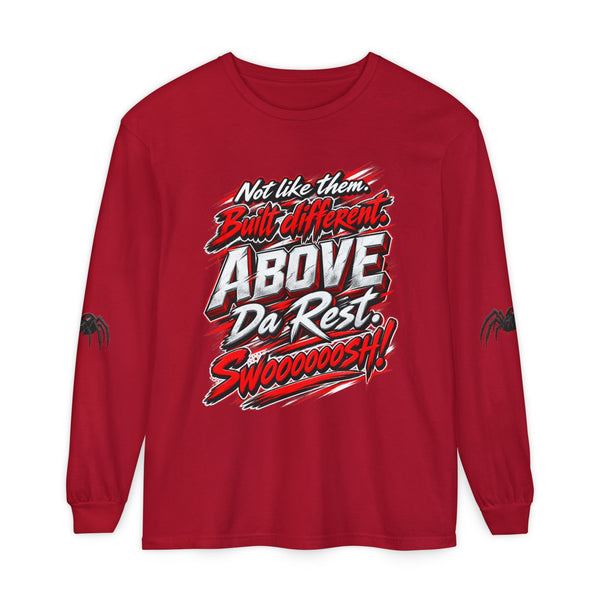 "Above Da Rest" Racing Graphic Long Sleeve T-Shirt