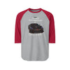 Easily Distracted by Cool Cars Raglan Shirt