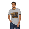 Black Who Dat We Rollin' Ringer Tee with fleur-de-lis and Black Widow Performance emblem