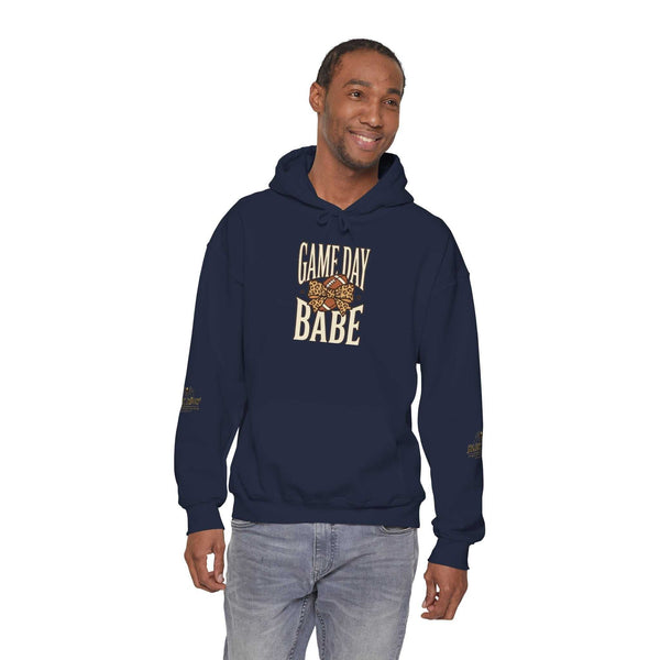 Hoodie — "Game Day Babe" Graphic Hooded Sweatshirt (Black Widow Performance)