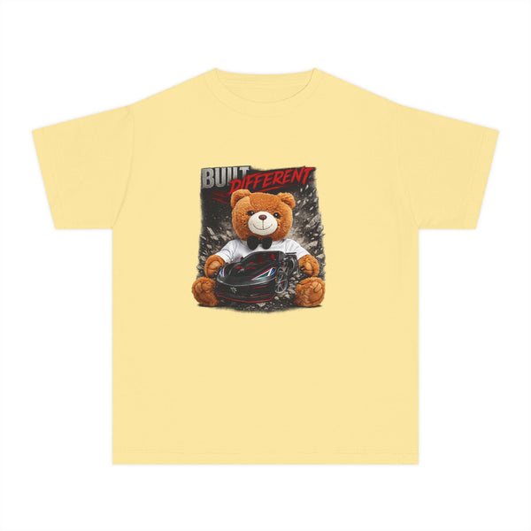 Youth midweight tee shirt for kids made of 100% combed ring-spun cotton in classic fit
