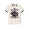 Black Widow Performance unisex cotton ringer t-shirt with classic fit and contrasting collar and sleeve binding