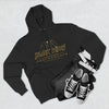 Black Widow Performance Hoodie in black with spider logo and bold Game Day racing graphics