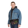 Black Widow Performance Large Mardi Gras Circus Vibe fanny pack with vivid print and adjustable waist belt