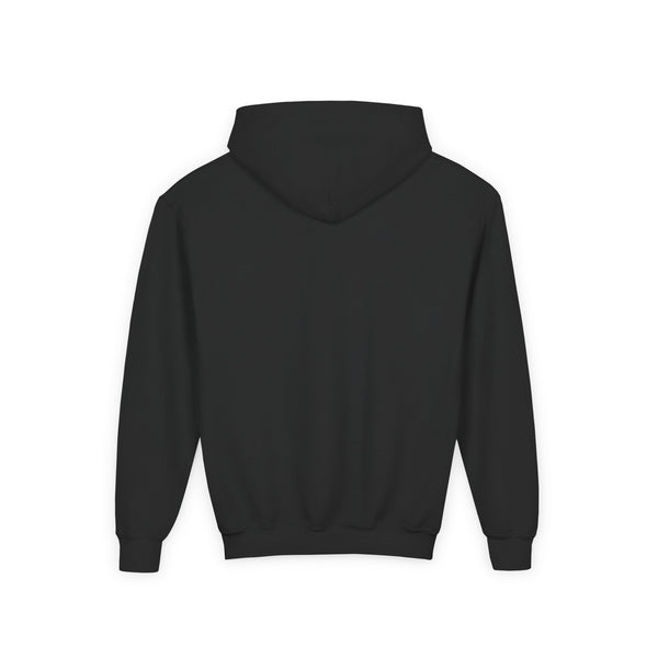 Youth Hoodie – "Creepin' Around" Halloween Spider Skull Design
