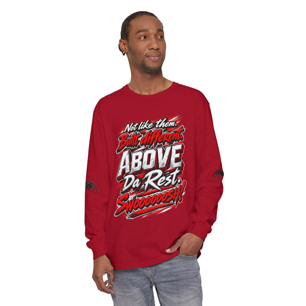 "Above Da Rest" Racing Graphic Long Sleeve T-Shirt