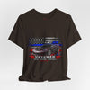 Black Veteran Corvette C8 Tee with bold Black Widow Performance graphic on black cotton shirt