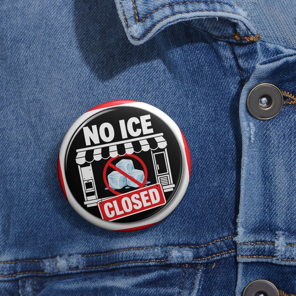 Custom metal pin buttons with glossy UV resistant finish and safety pin backing