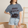 Black Widow Corvette C8 Dad T-shirt in soft garment-dyed cotton with sleek Corvette design