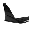 Black Widow Corvette C8, Car Front Bumper Lip Spoiler Splitter For Chevrolet Corvette C8 2 Door Z51 Stingray STG 3 2020-2024 Glossy Black Carbon Look