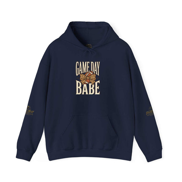 Hoodie — "Game Day Babe" Graphic Hooded Sweatshirt (Black Widow Performance)