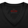 Checking Under The Hood Tee — Women's V-Neck Cat & Sports Car Graphic