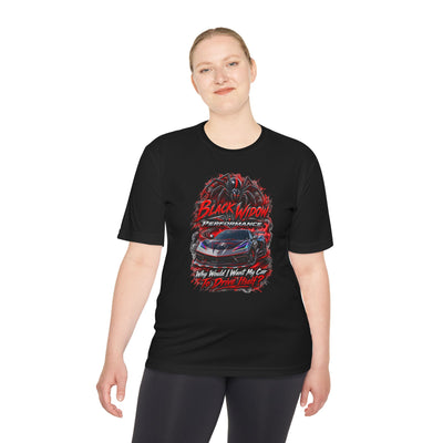 Corvette Performance Tee — Black Widow Racing Graphic
