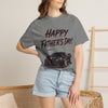 Black Widow Corvette C8 Dad T-shirt in soft garment-dyed cotton with sleek car design