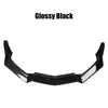 Black Widow Corvette C8, Car Front Bumper Lip Spoiler Splitter For Chevrolet Corvette C8 2 Door Z51 Stingray STG 3 2020-2024 Glossy Black Carbon Look
