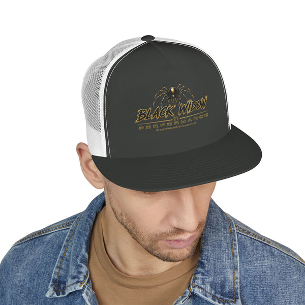Trucker Cap – Retro Spider Logo Mesh Snapback