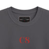 Kids C8 Corvette black widow tee with sports car graphic and ribbed collar for kids