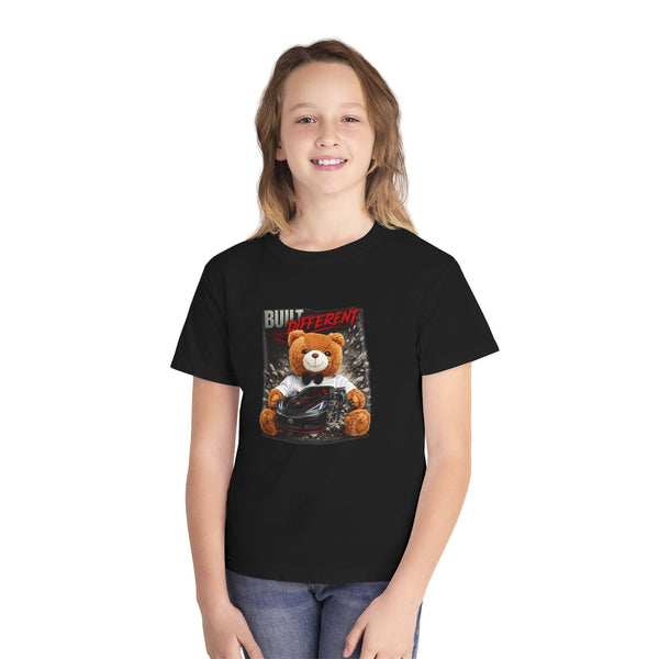 Youth Midweight Tee made of 100% combed ring-spun cotton, soft-washed, garment-dyed, classic fit for kids' active wear