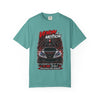 Venom in Motion Corvette C8 T-shirt with black widow graphic and relaxed fit