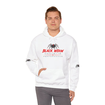 Black Widow Racing Hoodie — Spider Logo Performance Pullover