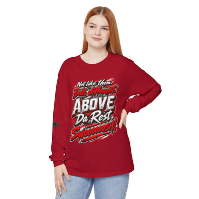 "Above Da Rest" Racing Graphic Long Sleeve T-Shirt