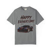 Black Widow Corvette C8 Dad T-shirt in soft garment-dyed cotton with minimalist car design