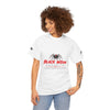 Black Widow Corvette performance tee with vintage graphic and cinematic race scene on back