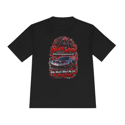 Corvette Performance Tee — Black Widow Racing Graphic