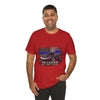 Black Veteran Corvette C8 Tee with Black Widow Performance graphic on breathable cotton shirt